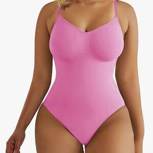 ShaperX Pink Thong Bodysuit size S M